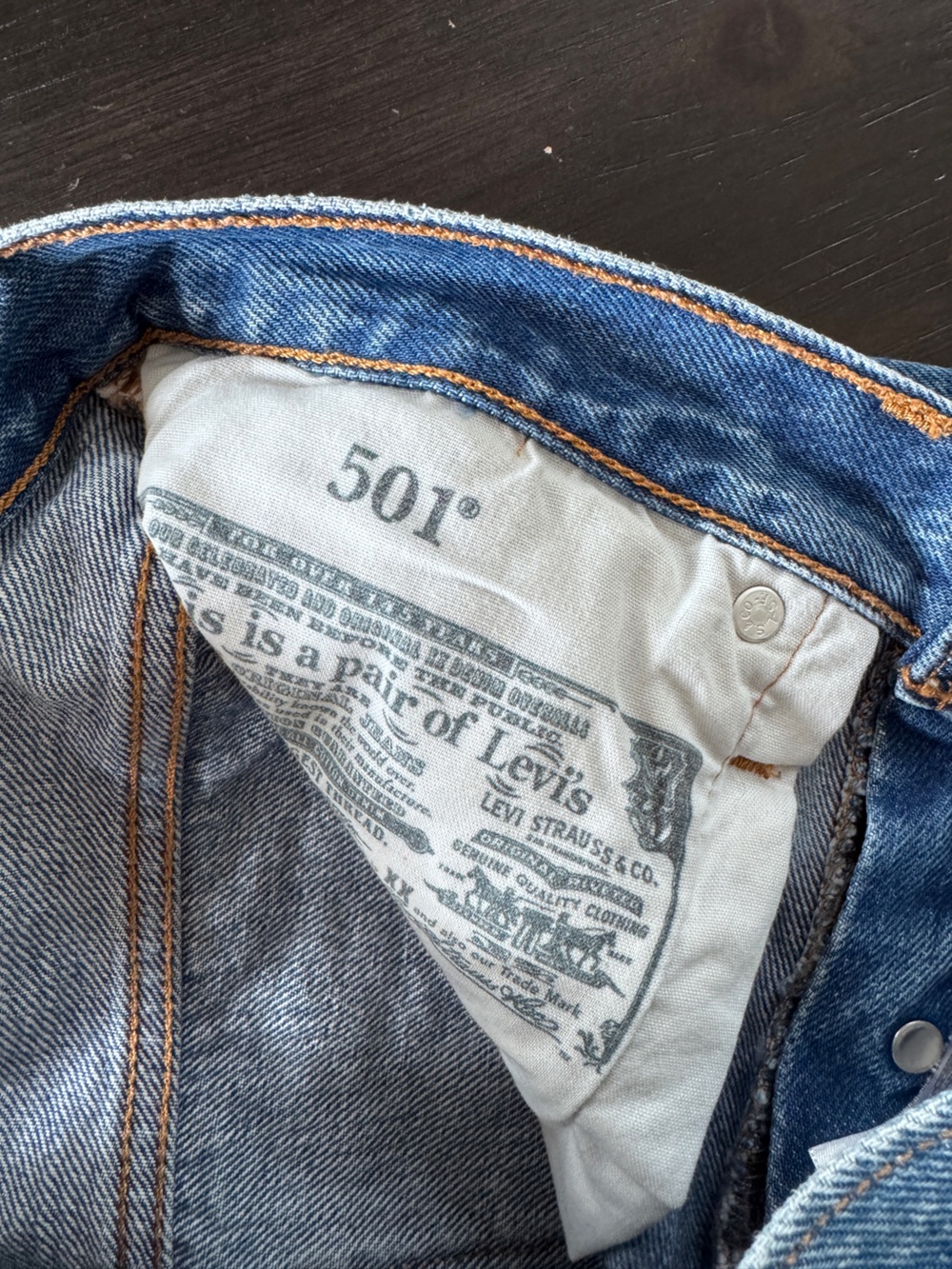 Levi’s 501 denim shorts - Picture 3 of 4